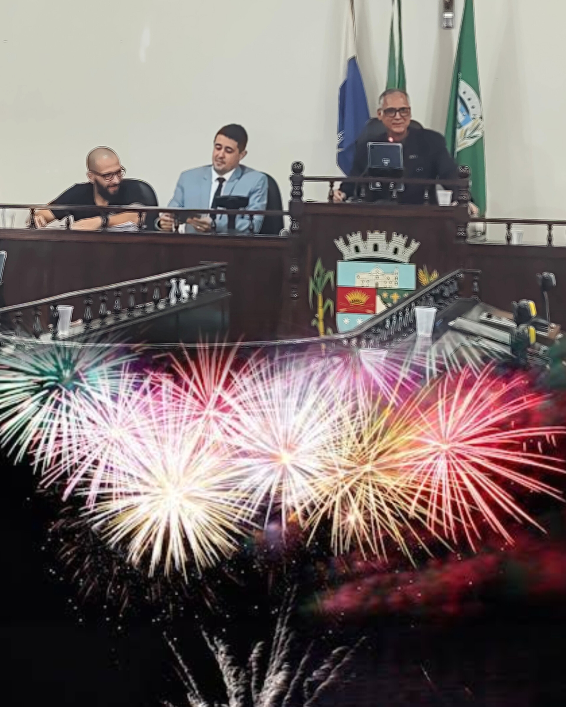 Câmara municipal derruba veto do prefeito e projeto de lei contra soltura de fogos com estampidos no município será sancionado e publicado